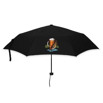 Pêche Pêche Bière - Parapluie standard - noir - Devant
