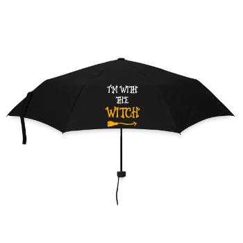 I'm With The Witch Halloween Fun - Umbrella (small) - black - Front