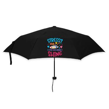 Diamond Painting Artist Stress Too Busy Shine - Umbrella (small) - black - Front