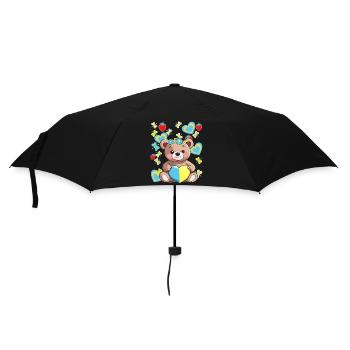 Teddy Teddy Bear Ours d’été Enfants Enfant Bébé Rétro - Parapluie standard - noir - Devant