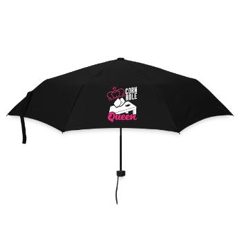 Joueur de Cornhole Queen - Parapluie standard - noir - Devant