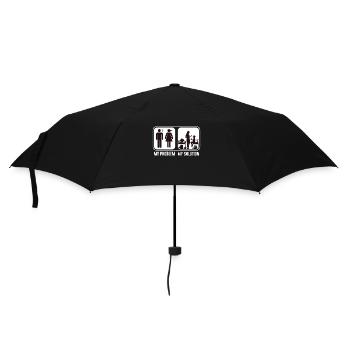 STEM Teacher My Problem My Solution Pictogram Mom - Umbrella (small) - black - Front