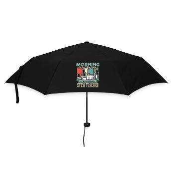 STEM Teacher Morning Is Not My Time STEM Education - Umbrella (small) - black - Front