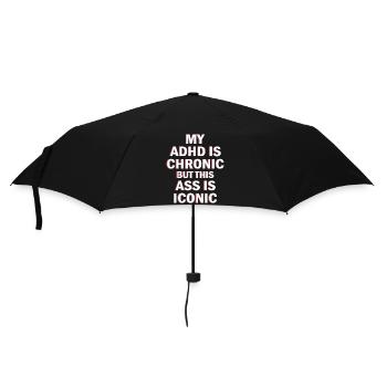 ADHD - Umbrella (small) - black - Front