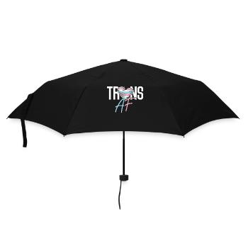 Transgender Trans LGBT Pride - Regenschirm (klein) - Schwarz - Vorne