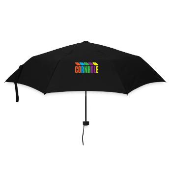 Cornhole Player Passion colorée - Parapluie standard - noir - Devant