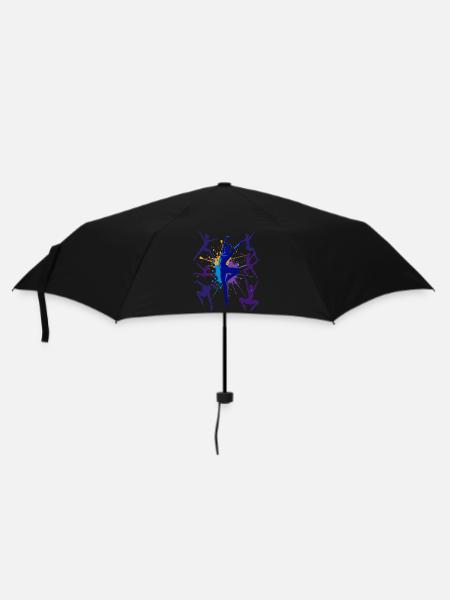 Turnen Turnerin Gymnastik Akrobatik Kunstturnen - Regenschirm (klein) - Schwarz