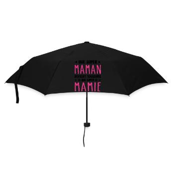 Une Super Maman devient toujours une Super Mamie - Parapluie standard - noir - Devant