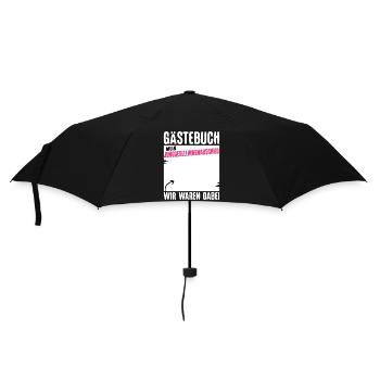 Braut T-Shirt JGA Frauen Junggesellenabschied - Regenschirm (klein) - Schwarz - Vorne