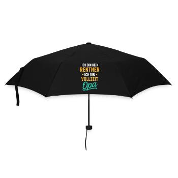 Full-time Grandpa - Umbrella (small) - black - Front