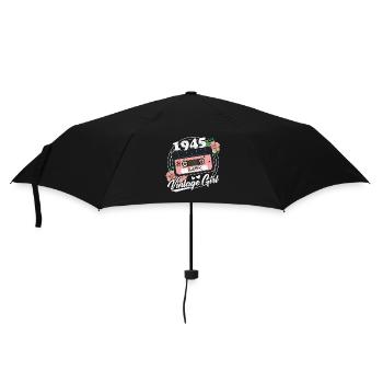 80 Jahre Vintage Frauen 1945 Geburtstag - Regenschirm (klein) - Schwarz - Vorne