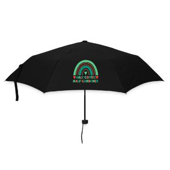 Coffee Gardener Saying Design - Umbrella (small) - black - Front