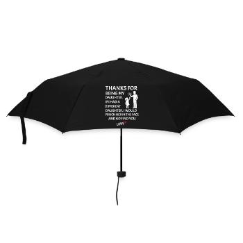 Danke, dass du meine Tochter bist Vater-Tochter - Regenschirm (klein) - Schwarz - Vorne