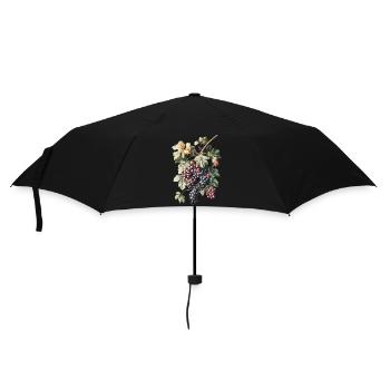 Trauben - Regenschirm (klein) - Schwarz - Vorne