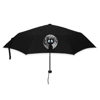 Souris de nuit au clair de lune – Douce et mystique - Parapluie standard - noir - Devant