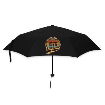 Retro Vintage born in 1976 Vintage 1976 - Umbrella (small) - black - Front