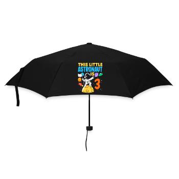 Un petit astronaute a 3 ans - Parapluie standard - noir - Devant