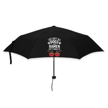 Ramen Chiens Anime Drôle Kawaii Ramen Cadeau - Parapluie standard - noir - Devant