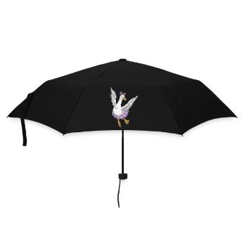 Duck Ballerina Ballet Dance - Umbrella (small) - black - Front
