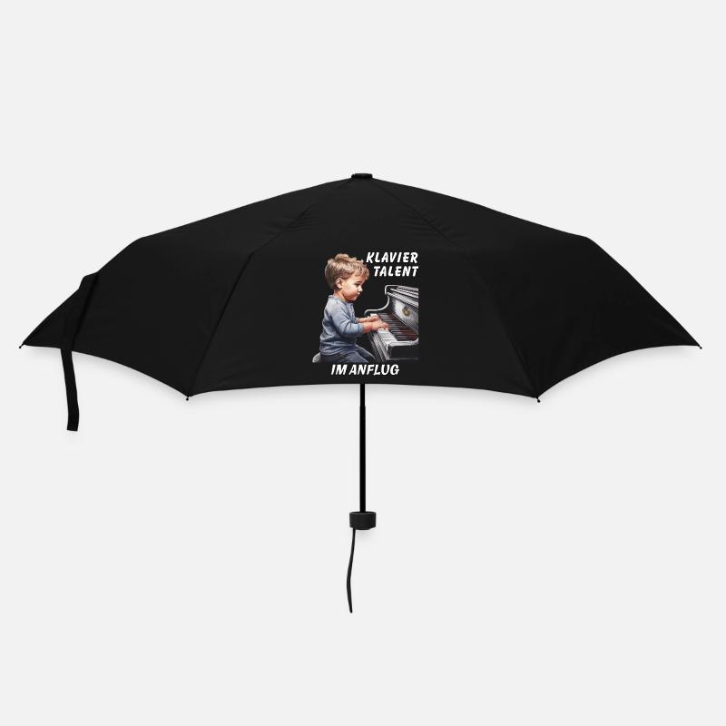 KLAVIERTALENT IM ANFLUG - Regenschirm (klein) - Schwarz