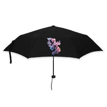 Kirschblüten - Regenschirm (klein) - Schwarz - Vorne