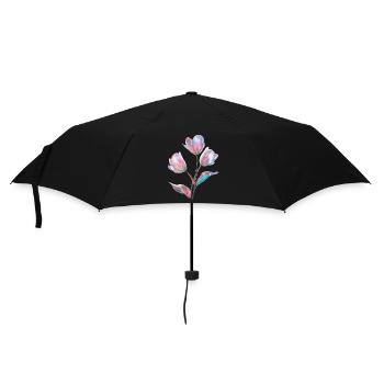 Tulpe - Regenschirm (klein) - Schwarz - Vorne