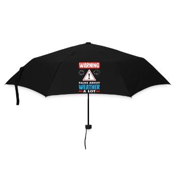 Météorologie amusante Passionnés de météo - Parapluie standard - noir - Devant