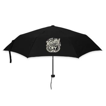 Ich bringe verknotete Menschen zum Weinen - Regenschirm (klein) - Schwarz - Vorne