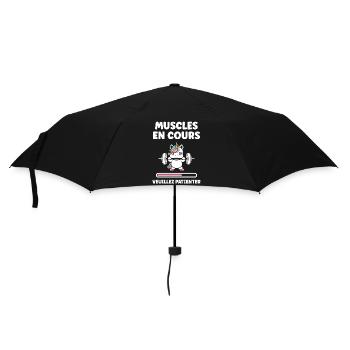 Humour musculation - Parapluie standard - noir - Devant
