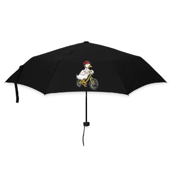 Ente Fahrrad - Regenschirm (klein) - Schwarz - Vorne