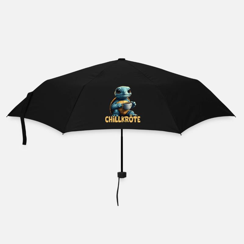 Chill Toad Pun Turtle - Umbrella (small) - black