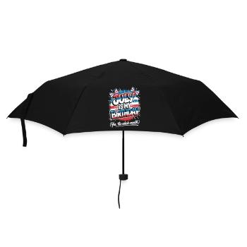 Im Juli Geburtstag - Regenschirm (klein) - Schwarz - Vorne