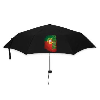 Drapeau vertical du Portugal, fierté portugaise - Parapluie standard - noir - Devant