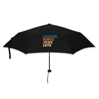 Légende depuis juin 1975 Cadeau d’anniversaire - Parapluie standard - noir - Devant