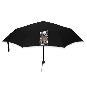 Unterstützen Sie Lokale Straßenkatzen - Regenschirm (klein) - Schwarz - Vorne