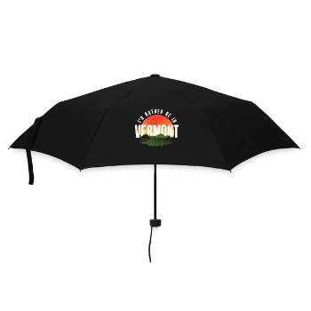 I'd Rather Be In Vermont - Umbrella (small) - black - Front