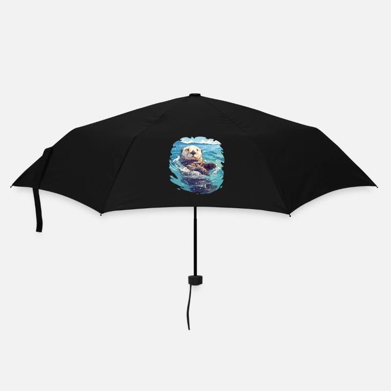 Sea otter - Umbrella (small) - black