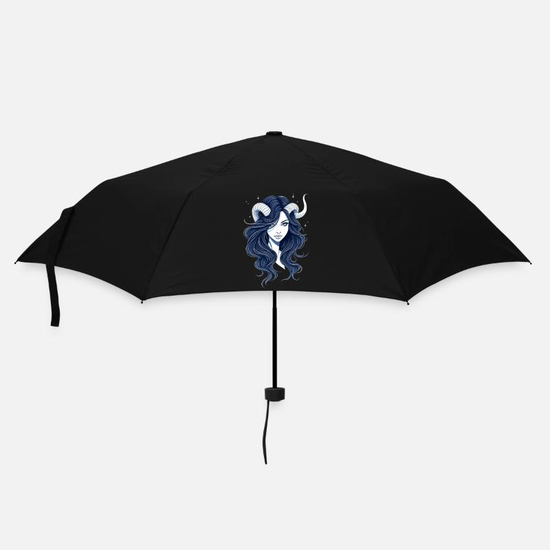 Femme aux cornes - Parapluie standard - noir