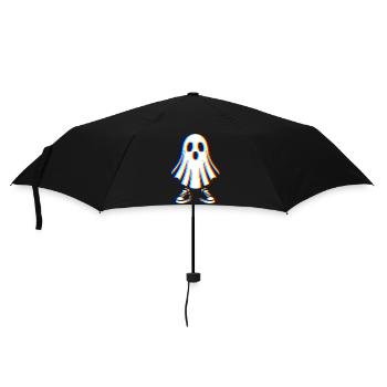 Fantôme Glitch – Style Spooky - Parapluie standard - noir - Devant