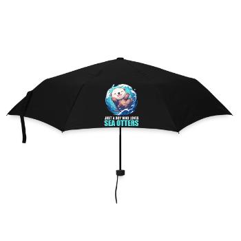 Loutre de mer - Parapluie standard - noir - Devant