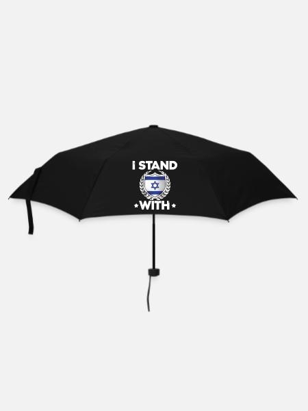 Israelschutz Wappen Design - Regenschirm (klein) - Schwarz