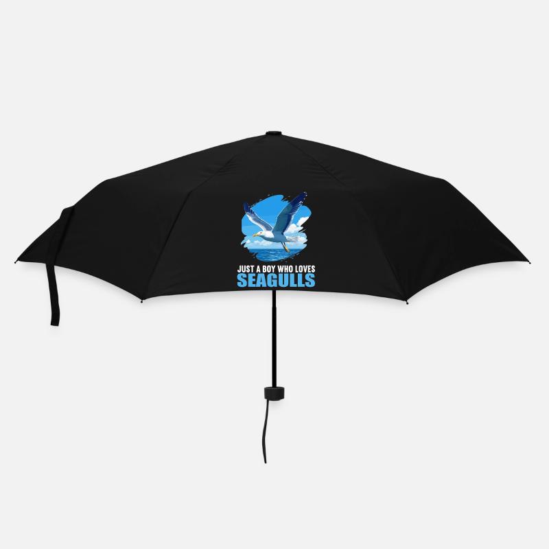Möwen Möwe - Regenschirm (klein) - Schwarz