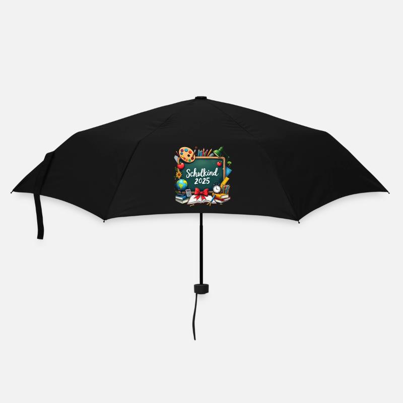 Schulkind - Regenschirm (klein) - Schwarz