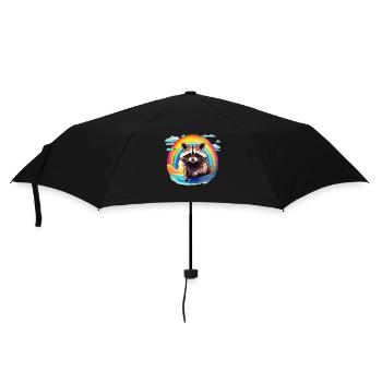 RACCOON RAINBOW - Umbrella (small) - black - Front