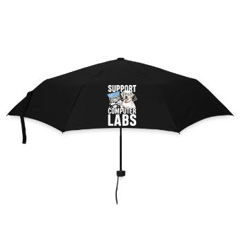 Support computer labs - Regenschirm (klein) - Schwarz - Vorne