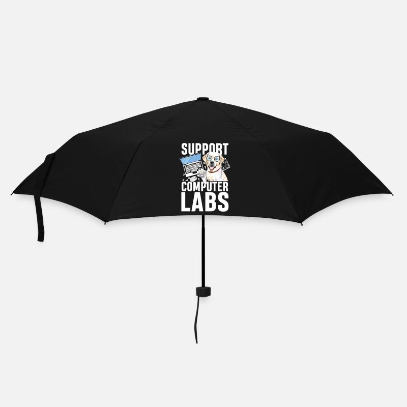Support computer labs - Regenschirm (klein) - Schwarz
