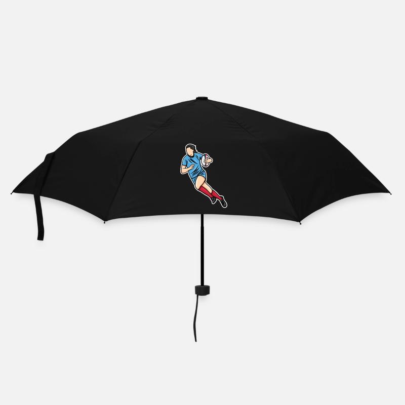 Frauen Rugby - Regenschirm (klein) - Schwarz