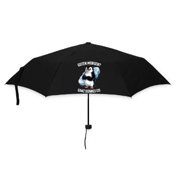Good morning? Very thin ! Funny Penguin - Umbrella (small) - black - Front
