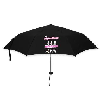 Les Bigoudènes MAMAS de Bretagne BZH - Parapluie standard - noir - Devant
