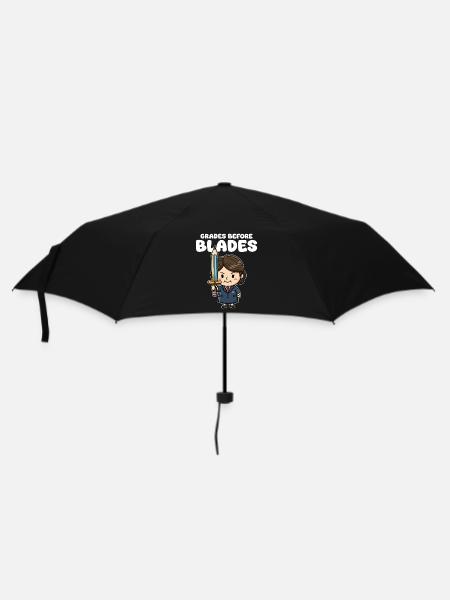 GRADES BEFORE BLADES - TEACHER GIFT - Umbrella (small) - black